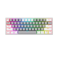 REDRAGON - Teclado Gamer Fizz Pro K616 Rgb Gris Blanco