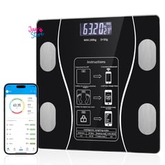 JAYSTORE - Balanza Corporal Digital Bluetooth Báscula Inteligente 180kg