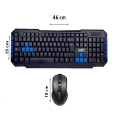 WIT - Combo Teclado Y Mouse Inalámbrico Gamer - 1000 Dpi