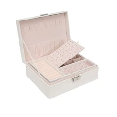 KIDSHOP - Joyero Organizador Estuche Para Joyería Caja Para Joyas PROG-5 Blanco