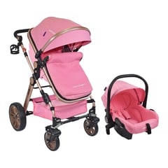 HAPPY BABY - Coche de paseo Travel System Alizze Rosa