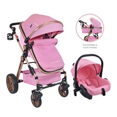 HAPPY BABY - Coche de paseo Travel System Alizze Rosa