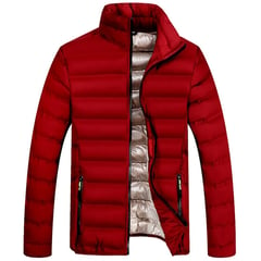 UBMD - Chaqueta Cortavientos Ligera Hombre Ajustada Deportiva 925 Rojo