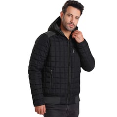 GENERICO - Chaqueta Abrigo Ligero Hombre Impermeable Acolchada Con Capota