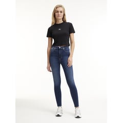 CALVIN KLEIN - Jean Azul Skinny Tiro Alto