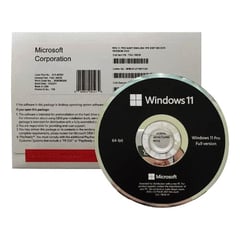 MICROSOFT - Licencia Fisica Windows 11 Pro 64bit Español Latino Dvd