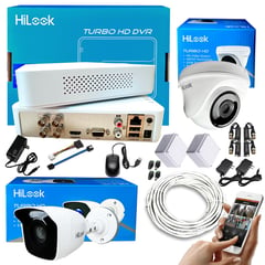 HILOOK - KIT CÁMARAS HIKVISION DVR 4CH + 2 CÁMARAS DE SEGURIDAD CCTV