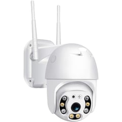 AWEI - Cámara De Vigilancia Tipo Exterior PTZ Wifi 360° V Robotica + SD 32 GB