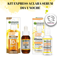 GARNIER - Kit Express Aclara Serum Dia Y Noche