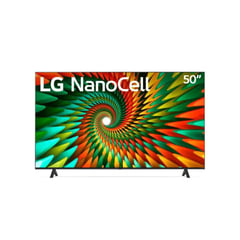 LG - Televisor 50" 126cm Smart TV NanoCell Negro 50NANO77SRA.AWC