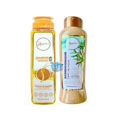 ANYELUZ - Kit x 2 shampoo ginseng y acondicionador romero -