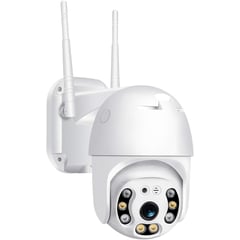 AWEI - Cámara De Vigilancia Tipo Exterior PTZ Wifi 360° V Robotica + SD 64 GB