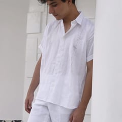 GENERICO - Guayabera Cacique Blanco