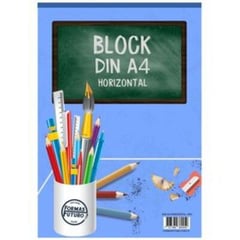 GENERICO - Block din a4 horizontal formas futuro