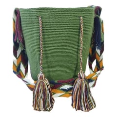 JKASSEM - Mochilas Wayuu Originales Grandes Unicolor Bolsos Tejidas A Mano