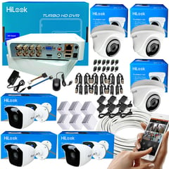 HILOOK - KIT CAMARAS DE SEGURIDAD 1080P DVR 8 CH + 6 CAMARAS CCTV