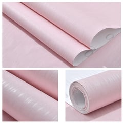 GENERICO - Papel Vinilo Adhesivo De 10 M X 45 Cm Rosa