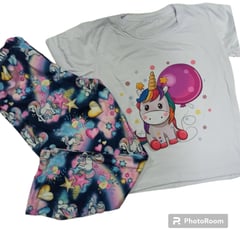 GENERICO - Pijama Niña Piel de Durazno Unicornio