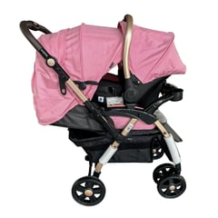 EBABY - Coche TRAVEL SYSTEM BRAVIAR EB1092-1 Rosado