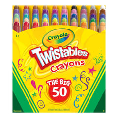 CRAYOLA - Crayones Punta Giratoria 50 Colores Twistables