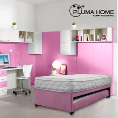 PLUMA HOME - Cama Nido ORQUIDEA  con Colchon Semiortopedico 100X190