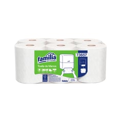 FAMILIA INSTITUCIONAL - Toalla De Manos En Rollo Blanca Tork 120 Mt X 6 Und