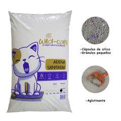 GENERICO - Arena Sanitaria Para Gatos Wild Cats 15 Kg Aroma a Café