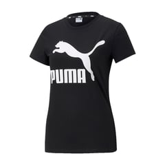 PUMA - Camiseta para Mujer Classics Logo Tee W Negro