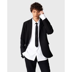 ALTPARD - Blazer clásico negro de corte slim fit