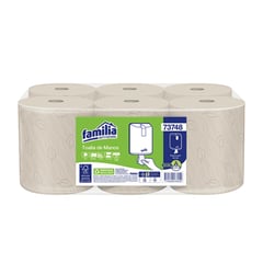 FAMILIA INSTITUCIONAL - Toalla En Rollo Precortada Familia Natural 120mt X6 Und