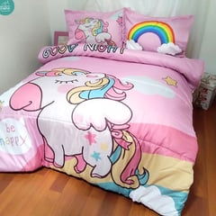 WONDER HOME - Cubrelecho edredón infantil estampado cama Sencilla