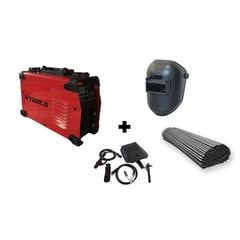 GENERICO - Soldador Inversor 250 Amp 110/220v Dftools + Careta soldar + Soldadura