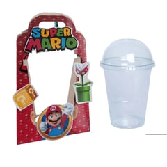 GENERICO - Kit Porta vasos Domo Mario bros 9 onzas