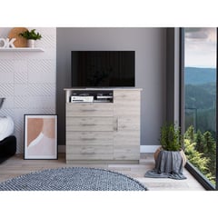 MUEBLES ONLINE - Cómoda Perú Ceniza-Blanco