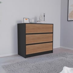 MUEBLES ONLINE - Cajonera 3 Cajones Austin Wengue Lenno