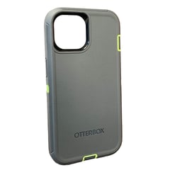 OTTERBOX - Estuche Defender Para iPhone 15 Antigolpes - Gris con Verde