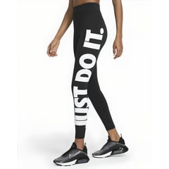 NIKE - LICRA MUJER SPORTSWEAR ESSENTIAL NEGRO BLANCO