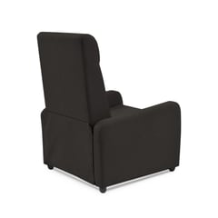 ELITE LIVING - SILLA RECLINABLE PUSH ARM PRAXIS CHOCOLATE MICROFIBRA