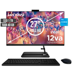 LENOVO - TODO EN UNO INTEL CORE I5-12450H SSD 1TB RAM 40GB LED 27 FHD