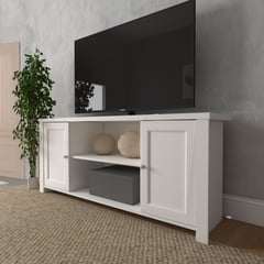 BERTOLINI - Mueble para tv de hasta 65 en MDP 150cm Classic Blanco