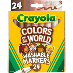 CRAYOLA - Marcadores Del Mundo X 24 Unidades