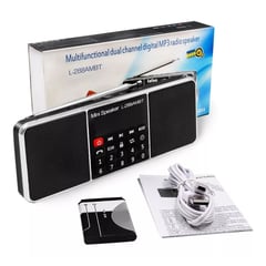 GENERICO - Radio Lefon Multifunción Digital Am Fm Bluetooth MP3 Recargable