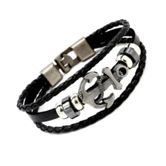 PULSO TIEMPO DE HOMBRES - Pulsera Ancla Ref 7034-4 Plata