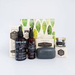 HILLS GARDEN - Kit - Jabón + Aceite + Spray + Mask - Carbón de Bambú