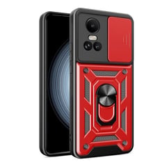 GENERICO - Funda Estuche Case Slider Compatible Con Oppo Reno 10 5G Rojo