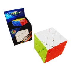 FANXIN - Cubo Rubik Axis 4x4 Stickerless Cube Alta Dificultad