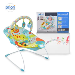 PRIORI - Silla Bouncer Bebé Musical PB2003 Azul