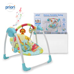 PRIORI - Columpio Mecedora Bebe Portatil PB2024 Azul