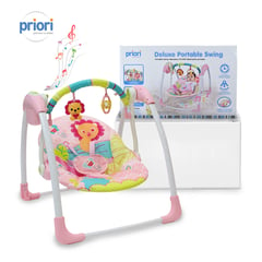 PRIORI - Columpio Mecedora Bebe Portátil PB2025 Rosa