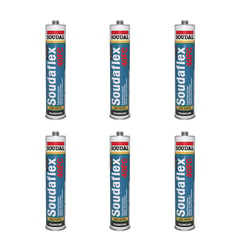 SOUDAL - Sellador Adhesivo Soudaflex 620 300ml Negro x6 Unds